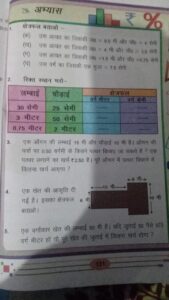 कक्षा 5 गणित ज्ञान पाठ 18 क्षेत्रफल अभ्यास