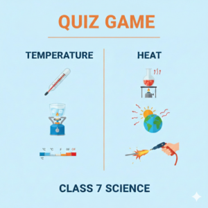 QUI ZGAME CLASS7 SCIENCE LESSON HEAT AND TEMPRATURE