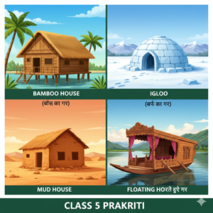 कक्षा5 प्रकृति पाठ- ऐसे भी होते है घर