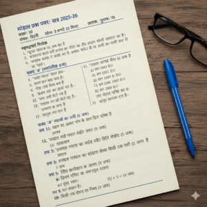 Class 10 Subject Hindi  Modal pepar 2026