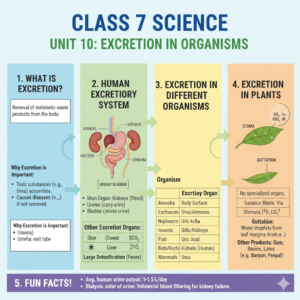 EXCRETION IN ORGANISMS