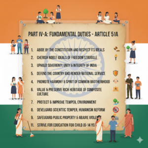 भारतीय संविधान के भाग-4 क( 51 क ) कर्तव्य कर्तव्य