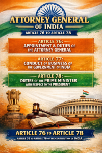 भारत का महान्यायवादी (अनुच्छेद -76 से अनुच्छेद- 78 तक)