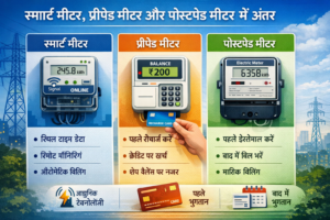 स्मार्ट मीटर तथा प्रीपेड मीटर और पोस्ट पेड मीटर में अन्तर