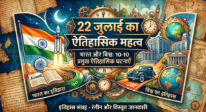 22 जुलाई का इतिहास: जानें आज के दिन घटी भारत और विश्व की 20 बड़ी ऐतिहासिक घटनाएँ